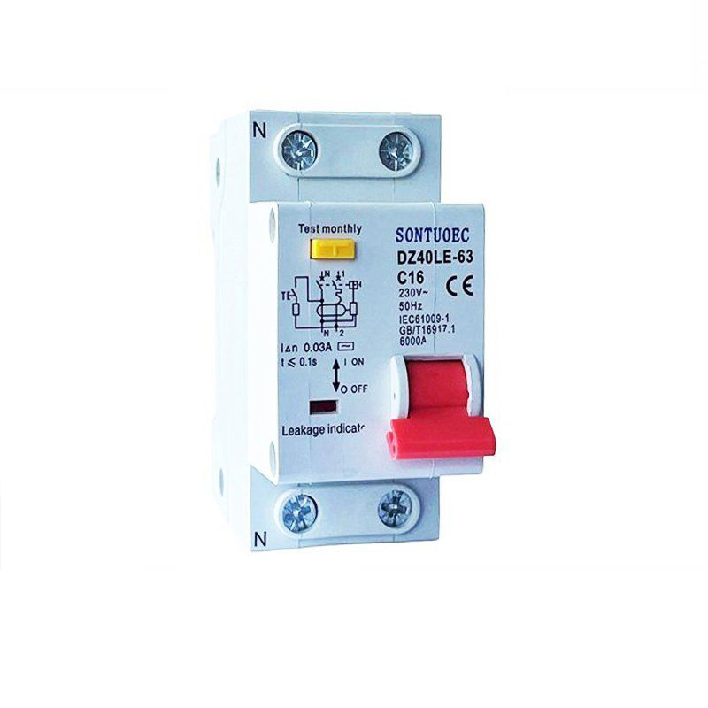 2p 1p + n Breaker Residual bi Parastina Overser