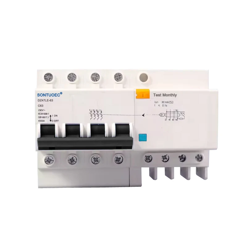 Tîpa 4p RCBO AC