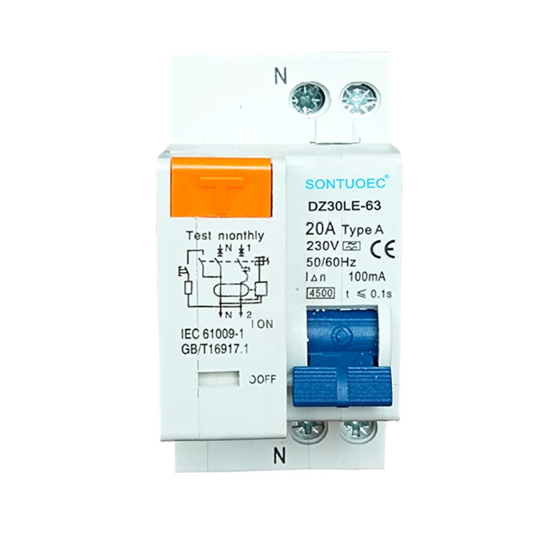 1p + n Tîpa Elektronîkî RCBO