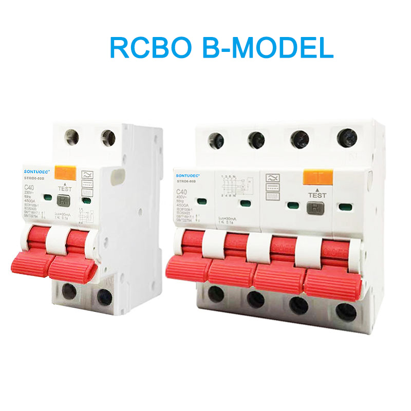 RCBO B Model 2P 4P Residual Residual Breaker