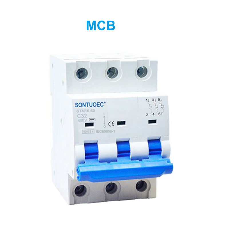 STM16-63 Circuit Miniature 6KA 1P 2P 3P 4P 16A 230 / 400V MCB