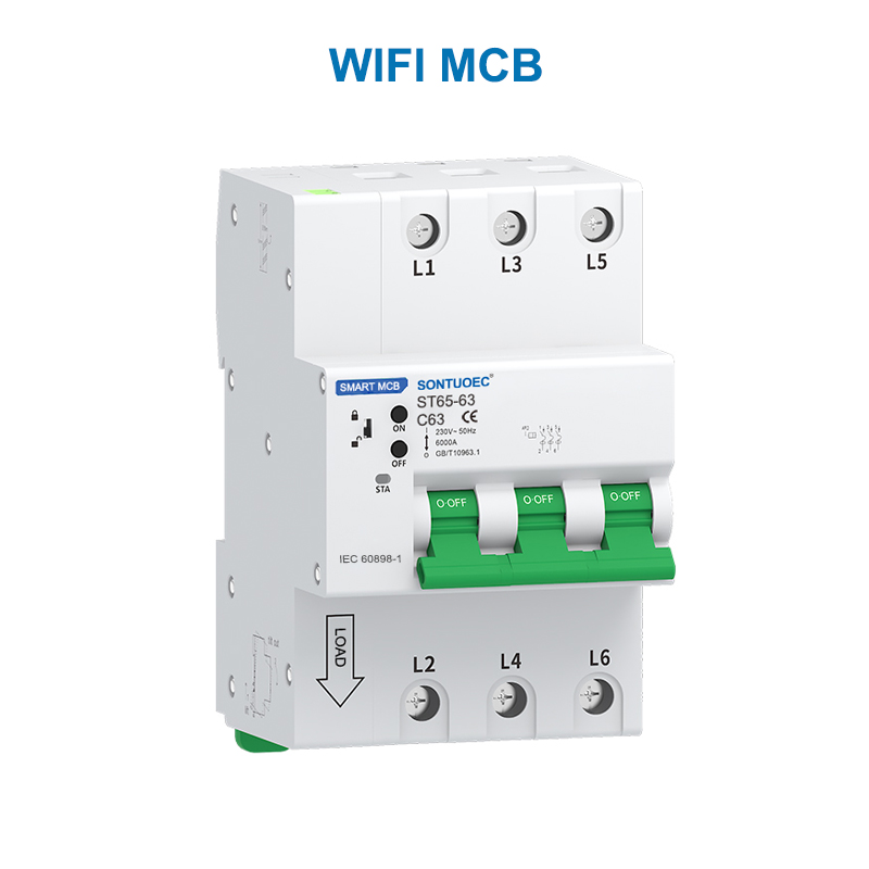Wifi RS485 Multifunctional IOT Intelligent Mcb RCBO Micro Circuit Breaker